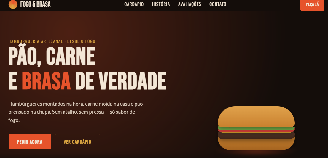 Site Fogo e Brasa